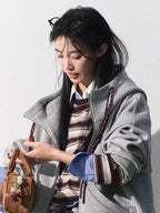 Miu-Inspired Varsity Sweatshirt & Skirt Set