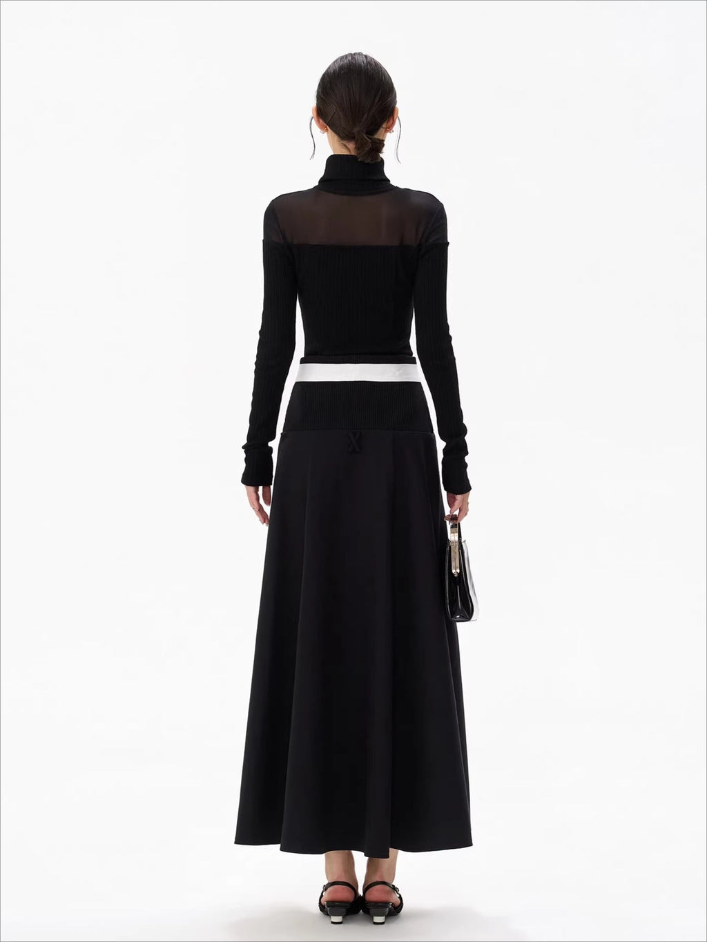 Pure Cutout Mesh Panel Knit Base Layer