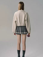 Vintage Preppy Low-Rise Pleated Mini Skirt