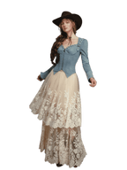 Denim Knight Structured French Denim Corset