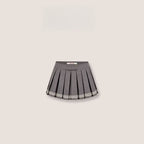 Vintage Preppy Low-Rise Pleated Mini Skirt