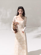 Sculpting Long-Sleeve Stretch Dress