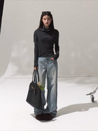 Vintage Straight-Leg Cotton Denim Jeans