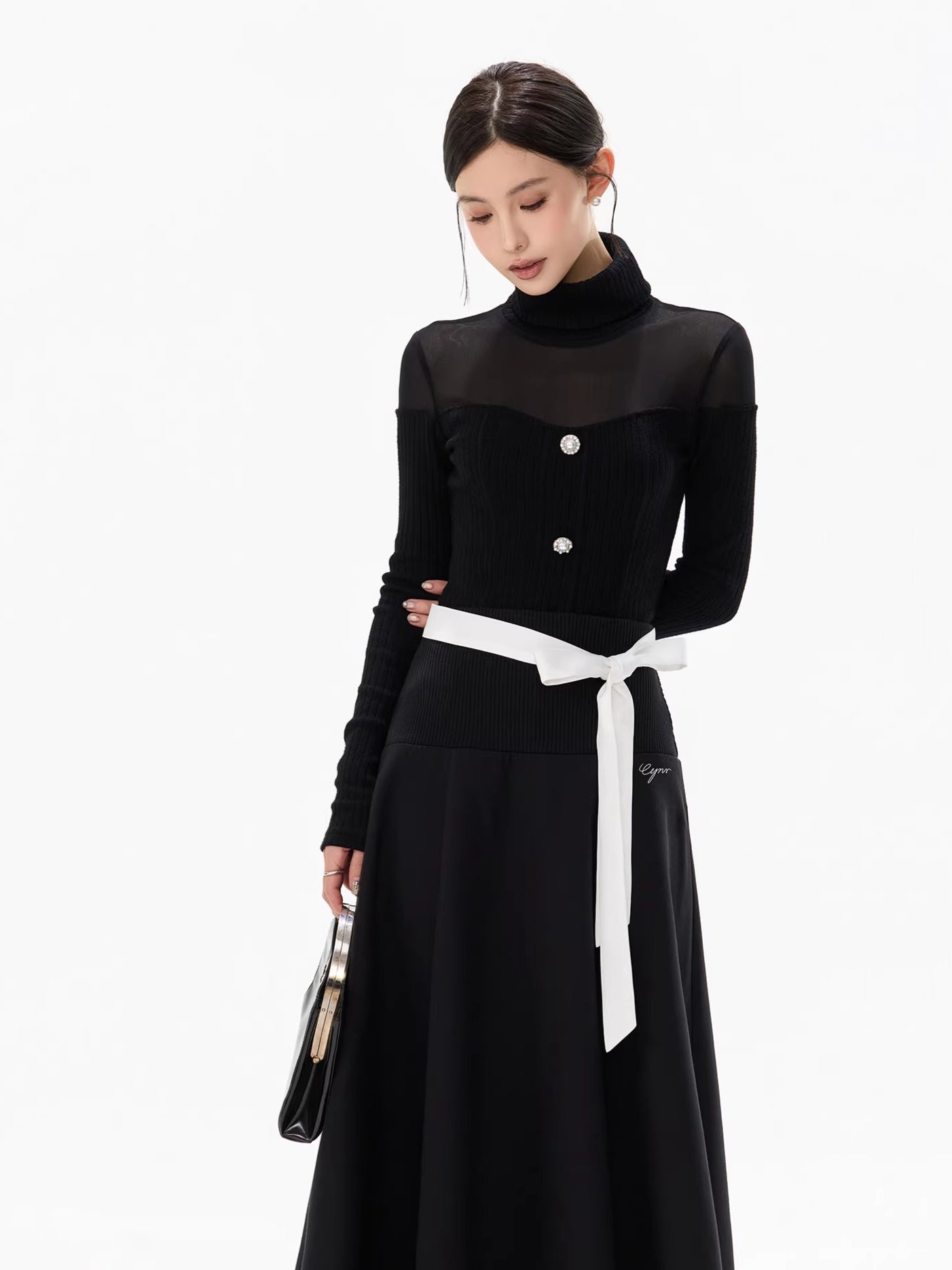 Pure Cutout Mesh Panel Knit Base Layer