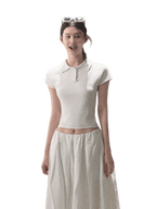Journey Linen Polo Knit T-Shirt