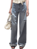 Sunny Trail Bohemian Wide-Leg Jeans