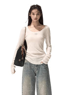 Wool Slim-Fit Long-Sleeve Base Knit T-Shirt