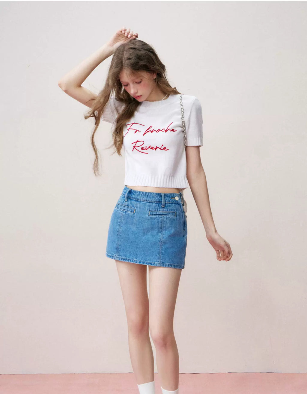 Colorblock Wool Knit Tee