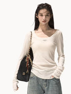 Wool Slim-Fit Long-Sleeve Base Knit T-Shirt