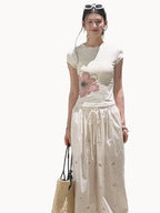 Slim-Fit Floral Print Short-Sleeve T-Shirt