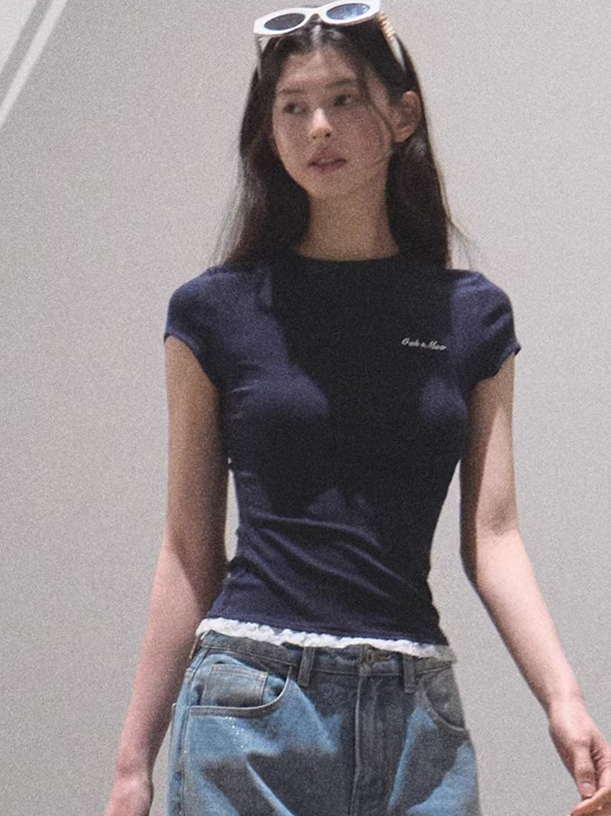 Lace-Soft Antibacterial Slim-Fit T-Shirt