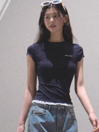 Lace-Soft Antibacterial Slim-Fit T-Shirt