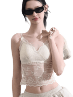 Lace Slim-Fit Camisole Base Layer