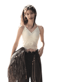 High-Stretch Lace Backless Camisole