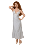 Moonlit Tide Lace Splice Princess Slip Dress