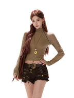 Textured Panel Knit Base Layer