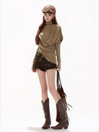 Textured Panel Knit Base Layer