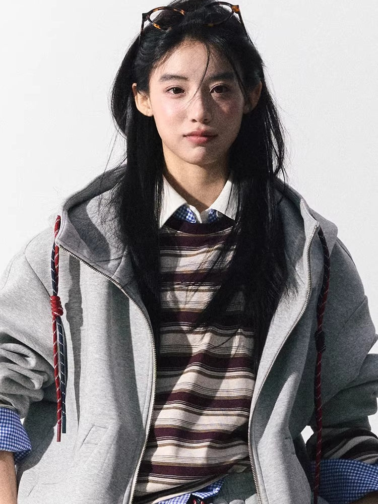 Miu-Inspired Varsity Sweatshirt & Skirt Set