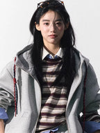 Miu-Inspired Varsity Sweatshirt & Skirt Set