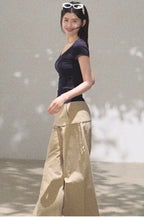 Radiant Muse Lyocell U-Neck Slim-Fit T-Shirt