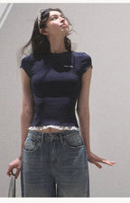 Lace-Soft Antibacterial Slim-Fit T-Shirt
