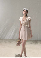 Lyocell Linen Tie-Waist Dress