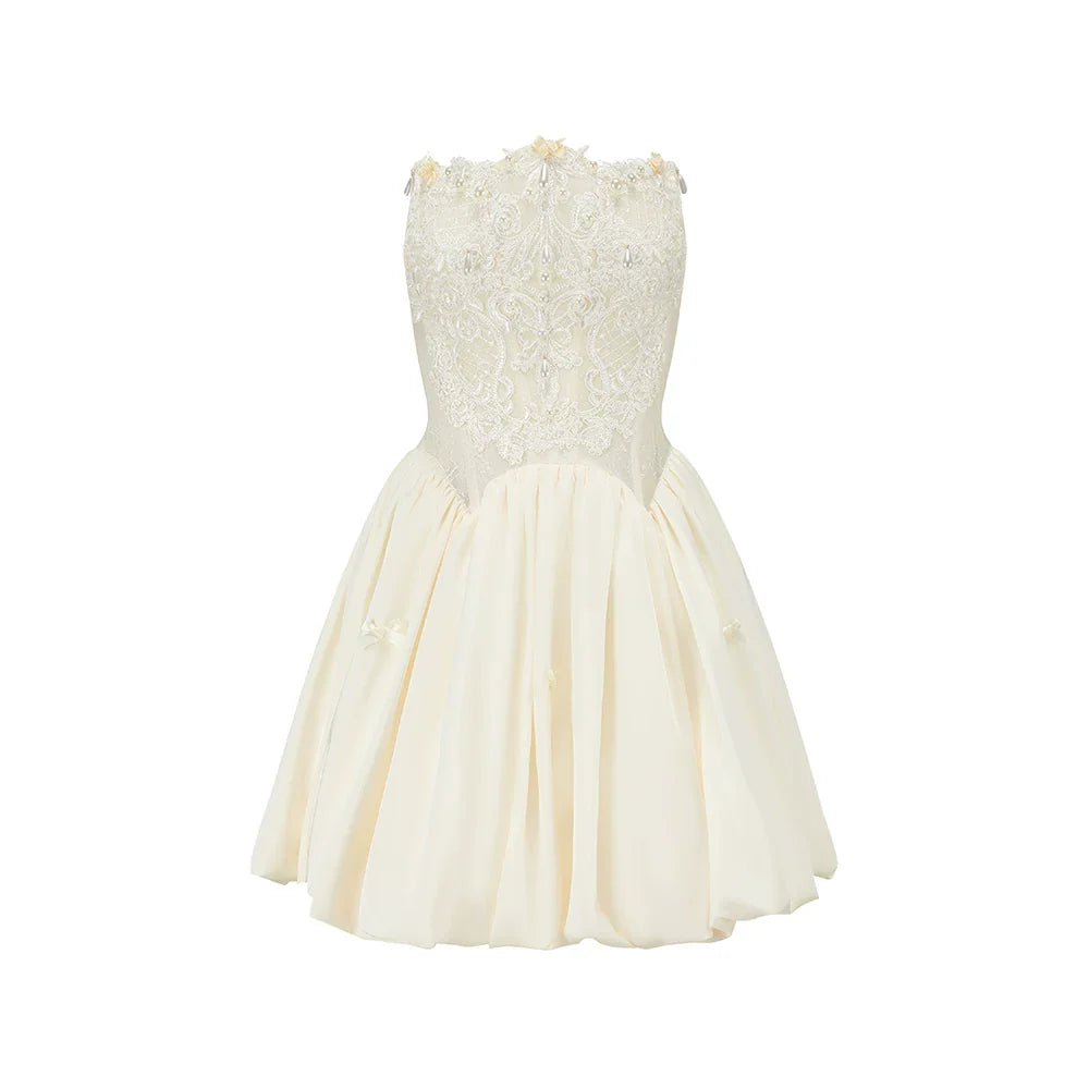French Corset Sleeveless Party Dress