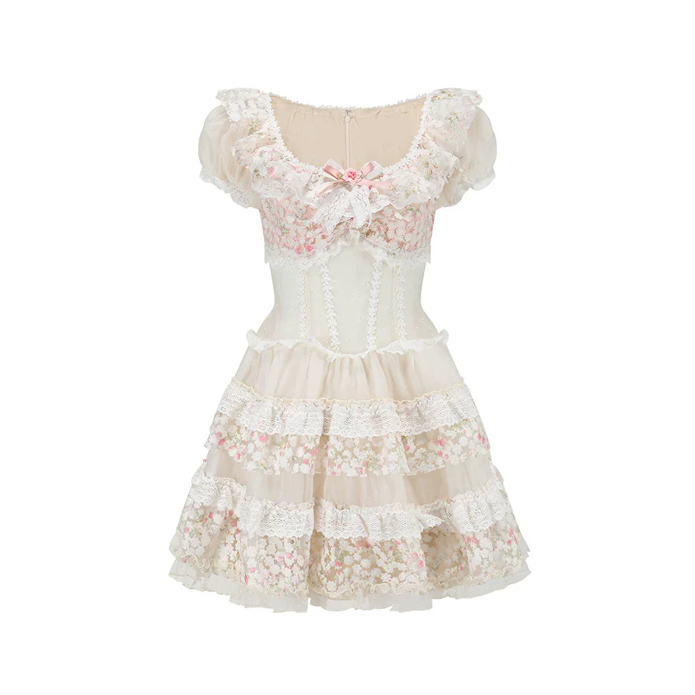 Starry Bloom Fairy Corset Mini Dress