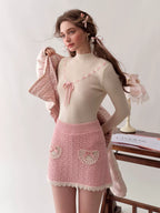 Berry Donut Reversible Cropped Down Jacket