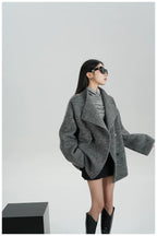 Double-Faced Wool Cape Jacket