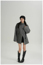 Double-Faced Wool Cape Jacket