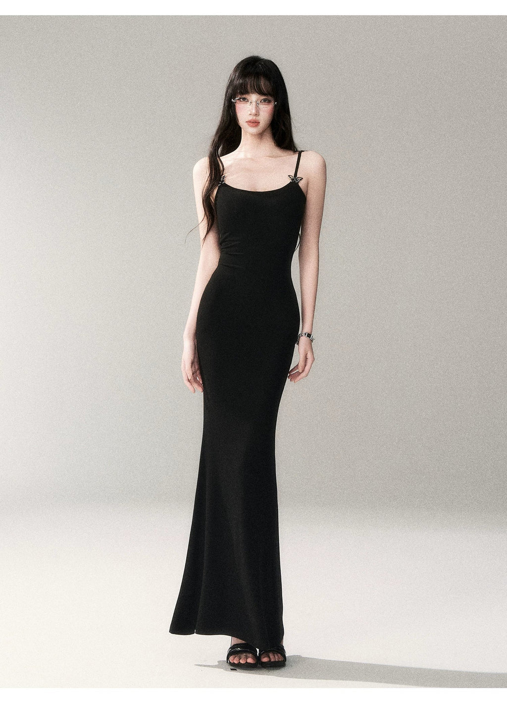 Butterfly Hardware Sculpting Stretch Cami Maxi Dress