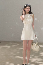 Lyocell Wool Off-Shoulder Sculpted Waist Dress
