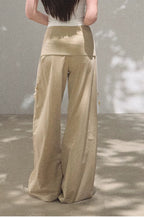 Bohemian Detachable Scarf Wide-Leg Relaxed Trousers