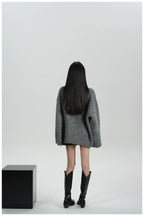 Double-Faced Wool Cape Jacket