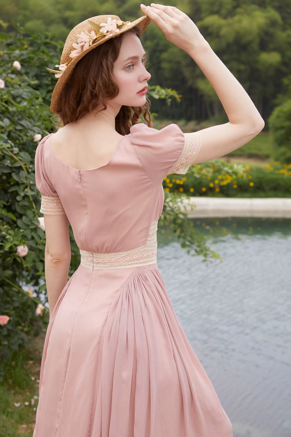 French Vintage Romantic Lace Dress