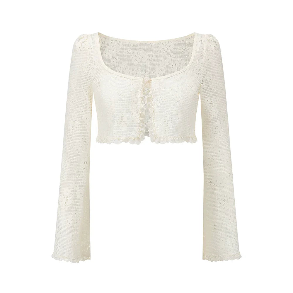French Couture Lace Bustier & Skirt Set