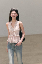 Valley Fog Vintage Washed Flared Jeans