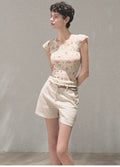 March Expansion Linen-Blend Tailored Shorts