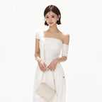 Minimalist Draped One-Shoulder Knit Top