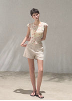 March Expansion Linen-Blend Tailored Shorts