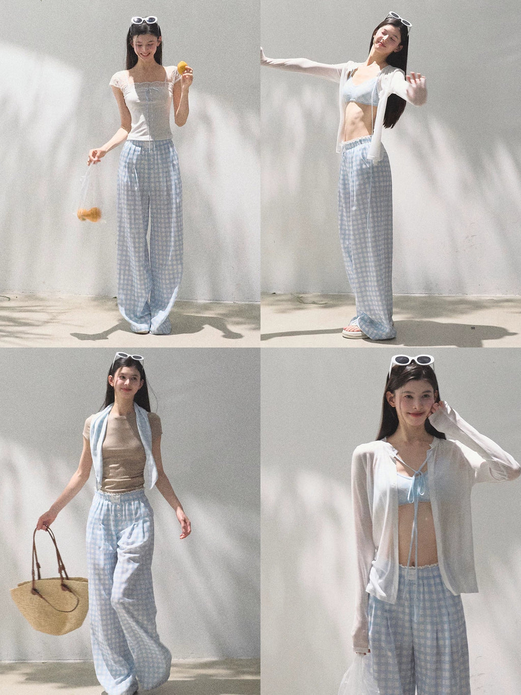 Tencel–Linen Relaxed Wide-Leg Pants