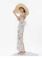 Morning Glory Dream Ruffle Chiffon Maxi Dress