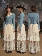 Denim Knight Structured French Denim Corset