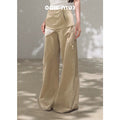 Bohemian Detachable Scarf Wide-Leg Relaxed Trousers