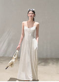 Passing Flower Shop Jacquard Backless Dress