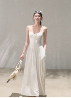 Passing Flower Shop Jacquard Backless Dress