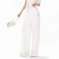 Relaxed Linen-Blend Wide-Leg Trousers