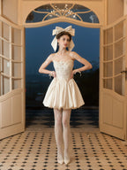 French Corset Sleeveless Party Dress