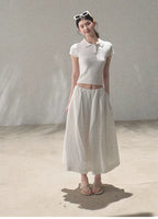 Journey Linen Polo Knit T-Shirt